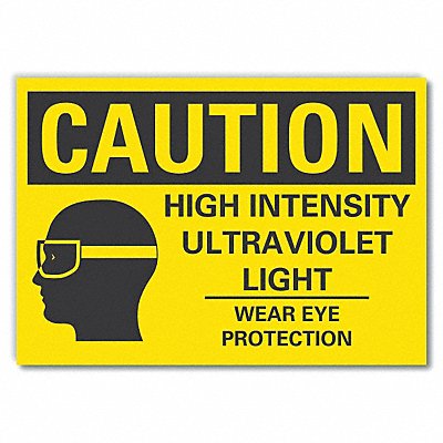 LYLE LCU30170RD10x7 Eye Caution Reflective Label 7inx10in