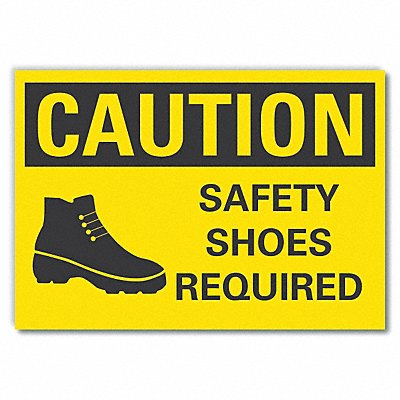 LYLE LCU30172RD7x5 Foot Caution Reflective Label 5 in x 7 in