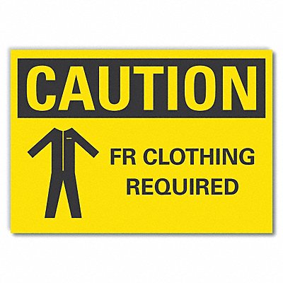 LYLE LCU30173RD14x10 PPE Caution Reflective Label 10 in x 14 in
