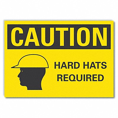 LYLE LCU30179ED10x7 Caution Sign 7in x 10in Non-PVC Polymer