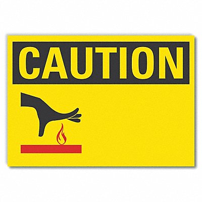 LYLE LCU30201RD10x7 Blank Reflective Label Caution Label 7x10in
