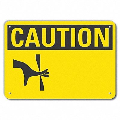 LYLE LCU30202NP14x10 Caution Sign Blank 10 in x 14 in Plastic
