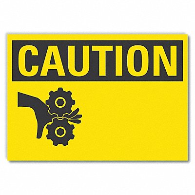 LYLE LCU30203RD10x7 Blank Reflective Label Caution Label 7x10in