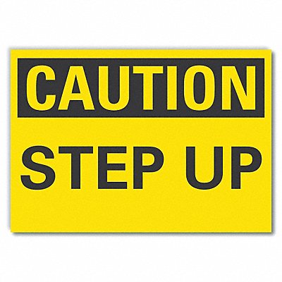 LYLE LCU30204RD7x5 Steps Caution Reflective Label 5inx7in
