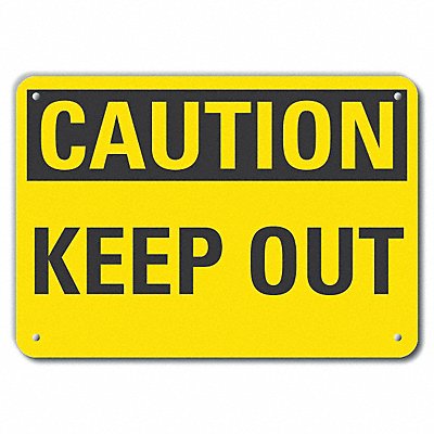 LYLE LCU30205NP14x10 Caution Sign 10 inx14 in Plastic