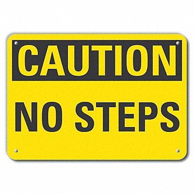 LYLE LCU30206NP10x7 Caution Sign 7 in x 10 in Plastic