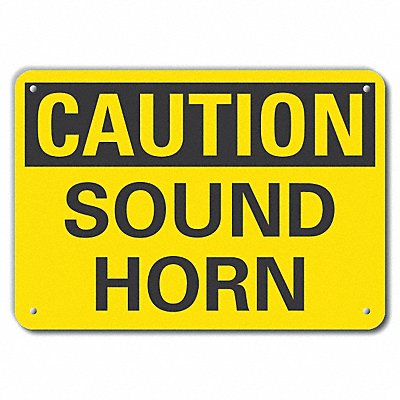 LYLE LCU30209RA14x10 Reflective Lift Truck Trfc Caution Sign 10x14in