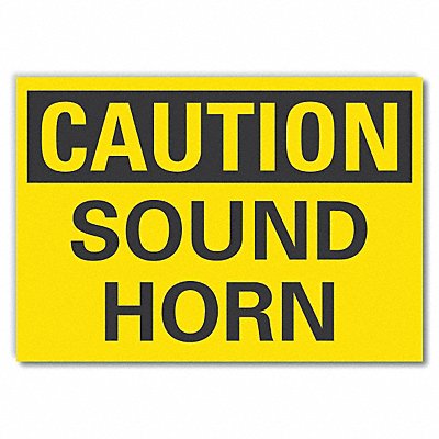 LYLE LCU30209ED14x10 Caution Sign 10inx14in Non-PVC Polymer
