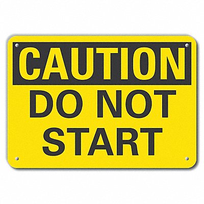 LYLE LCU30216NP10x7 Caution Sign 7 in x 10 in Plastic