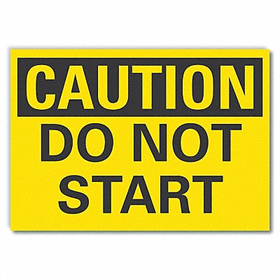 LYLE LCU30216ED10x7 Caution Sign 7in x 10in Non-PVC Polymer