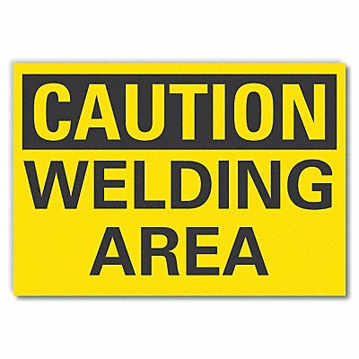 LYLE LCU30219RD5x35 Welding Hazard Caution Reflective Label 3.5x5in