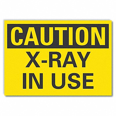 LYLE LCU30220RD7x5 Radiation Caution Reflective Label 5inx7in