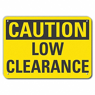 LYLE LCU30225RA10x7 Caution Sign 7 in x 10 in Aluminum