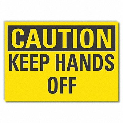 LYLE LCU30230ED14x10 Caution Sign 10inx14in Non-PVC Polymer