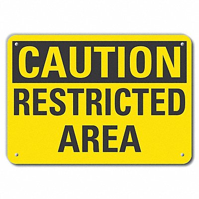 LYLE LCU30238NP10x7 Caution Sign 7 inx10 in Plastic