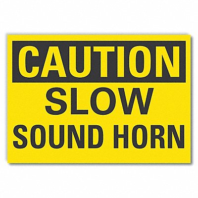LYLE LCU30239ED10x7 Caution Sign 7inx10in Non-PVC Polymer
