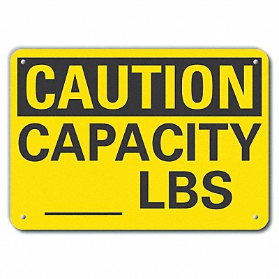 LYLE LCU30241NP10x7 Caution Sign 7 inx10 in Plastic