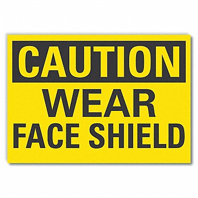LYLE LCU30244RD10x7 Eye Caution Reflective Label 7 in x 10 in