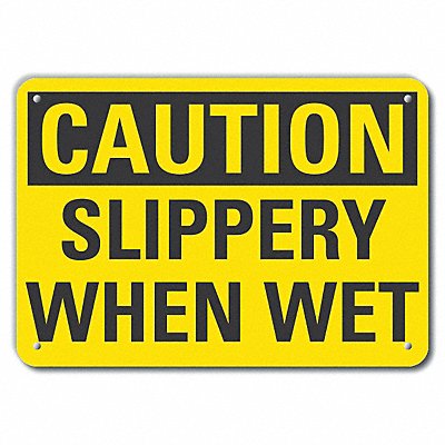 LYLE LCU30245NP10x7 Caution Sign 7 inx10 in Plastic
