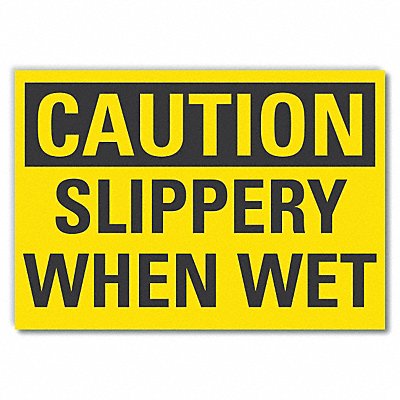 LYLE LCU30245ED10x7 Caution Sign 7inx10in Non-PVC Polymer
