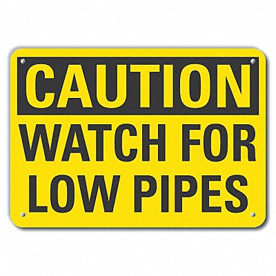 LYLE LCU30258NP10x7 Caution Sign 7 inx10 in Plastic