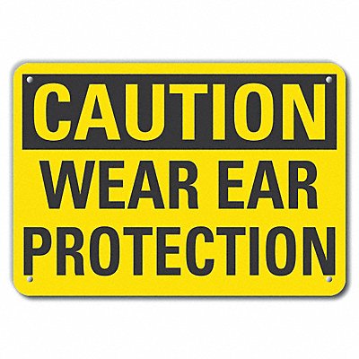 LYLE LCU30259NP10x7 Caution Sign 7 in x 10 in Plastic