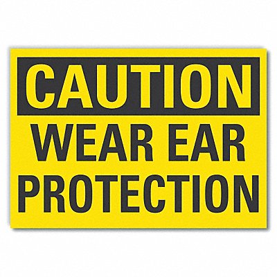 LYLE LCU30259RD5x35 Hearing Caution Reflective Label 3.5inx5in