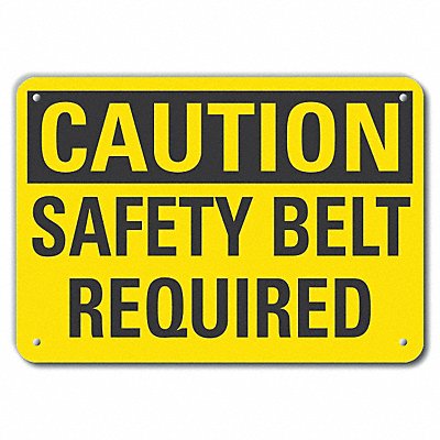 LYLE LCU30263NP14x10 Caution Sign 10 in x 14 in Plastic