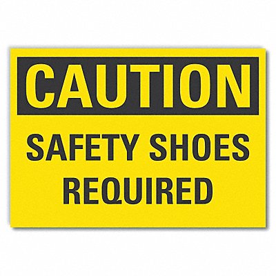 LYLE LCU30269ED14x10 Caution Sign 10inx14in Non-PVC Polymer