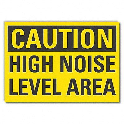 LYLE LCU30273ED14x10 Caution Sign 10inx14in Non-PVC Polymer