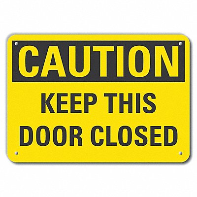 LYLE LCU30275NP10x7 Caution Sign 7 in x 10 in Plastic