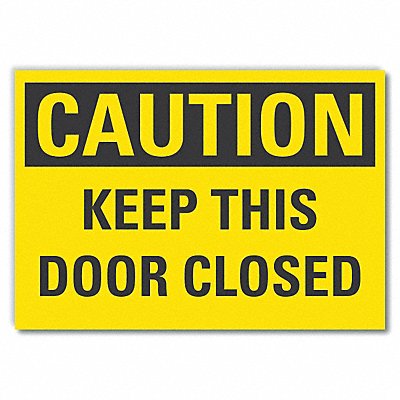 LYLE LCU30275ED10x7 Caution Sign 7in x 10in Non-PVC Polymer