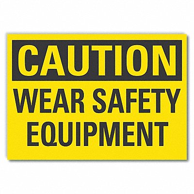 LYLE LCU30277RD14x10 PPE Caution Reflective Label 10 in x 14 in