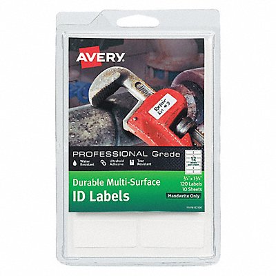 AVERY 7278261521 Label 1-3/4 Wx3/4 H 120 No.of Labls PK10