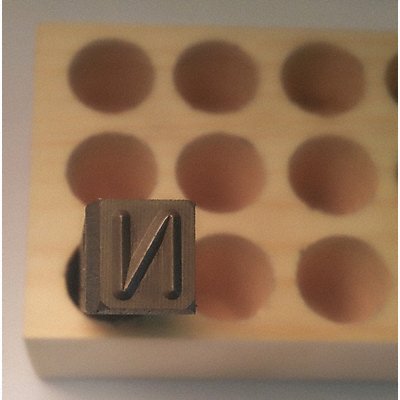 YOUNG BROS. STAMP WORKS 06271N Hand Stamp 2-5/8 Shank L Steel
