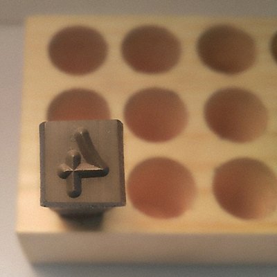 YOUNG BROS. STAMP WORKS 30934 Hand Stamp 2-1/2 Shank L Steel