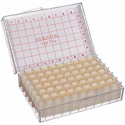 WHEATON W228790 Vial Store Case Holds 54 Test Tubes PK6
