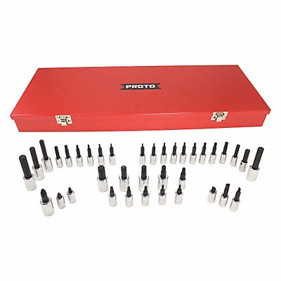 PROTO J47137A Socket Set Chrome 6Pt 1/4 and 3/8 Drive