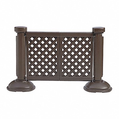 GROSFILLEX US962423 Fence Panel Brown 38-1/2 x 46-1/2