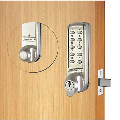 CODELOCKS CL2210BS Electronic Key Lock 1-5/8 Outside W