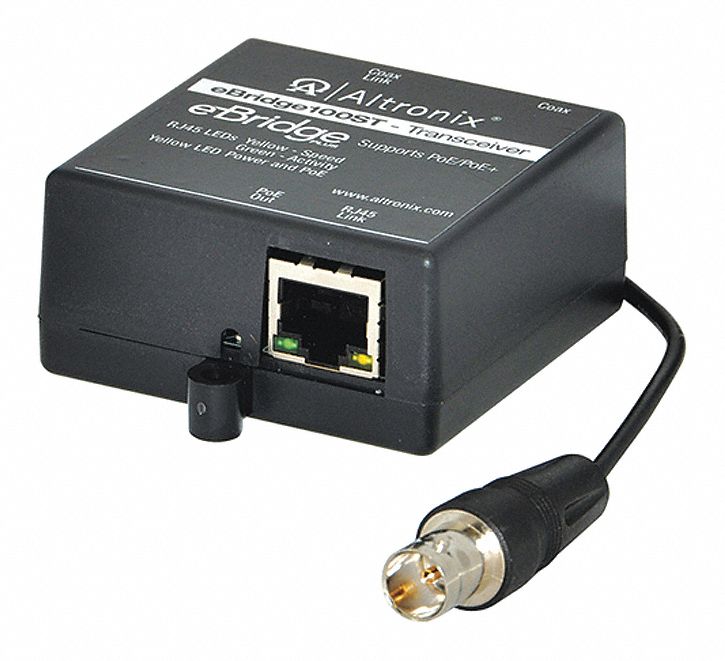 ALTRONIX EBRIDGE100ST PoE Transceiver 2-21/32 L x 2-17/64 W