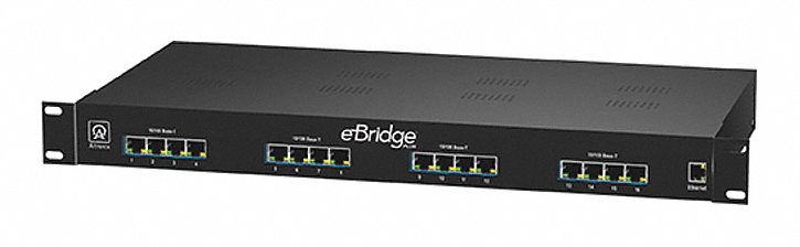 ALTRONIX EBRIDGE16PCRX PoE Extender 8-1/2 D x 19-1/8 W Black