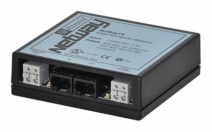 ALTRONIX NETWAY1X PoE Injector Black PoE Shutdown 3-1/2 L