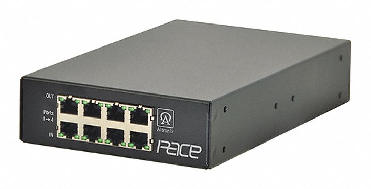 ALTRONIX PACE4PRM PoE Extender 5-1/4 W 4 Cam. Inputs Blk