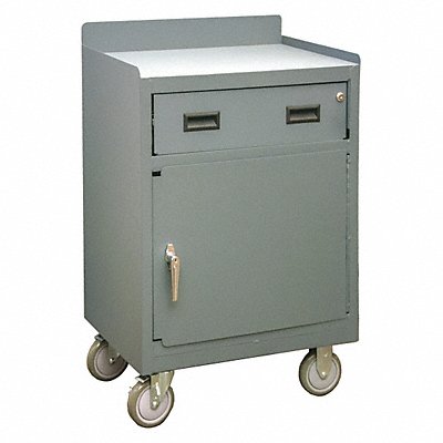 DURHAM MFG 2203LU95 Mobile Cabinet Bench Steel 30 W 18 D