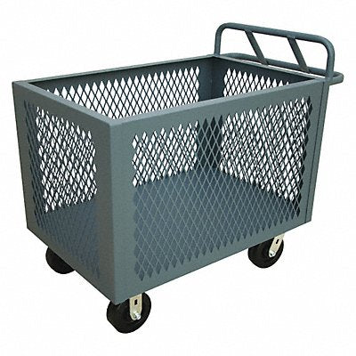 GRAINGER 4STEEX304895 Mesh Box Truck 2000 lb Steel 54 in.