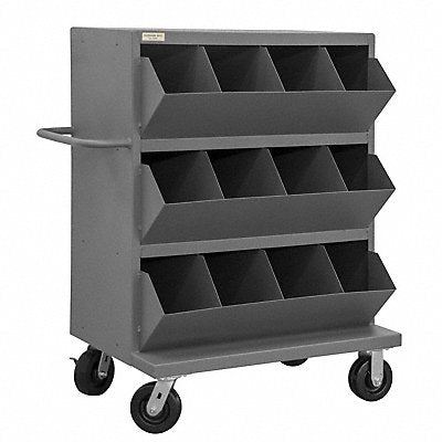 GRAINGER MSB12203695 Mobile Storage Bin 2400 lb Steel 36 in.