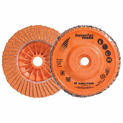 WALTER SURFACE TECHNOLOGIES 06A452 Fiber Disc 4 1/2 in Dia 5/8in Arbor