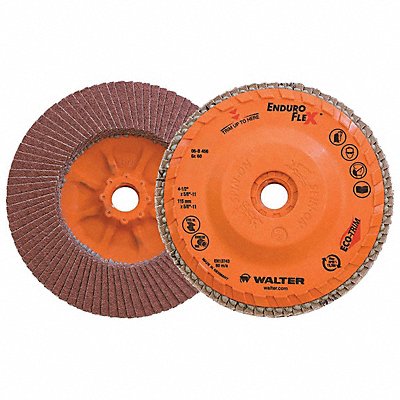 WALTER SURFACE TECHNOLOGIES 06B456 Fiber Disc 4 1/2 in Dia 5/8in Arbor