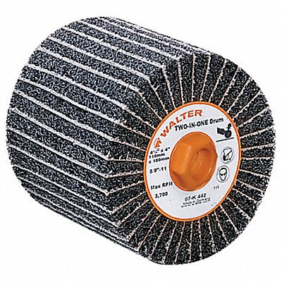 WALTER SURFACE TECHNOLOGIES 07K442 Finishing Drum 4 1/2 in Dia 4 in W